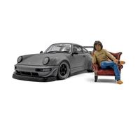 SOLIDO S1807517 Kit de carrocería RWB 1/18 (Gris) con figura del Sr. Nakai, Producto terminado