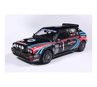 Solido Lancia Delta HF Integrale M Rally Tribute 1991 1:18 - Die-Cast - Modelo de coche coleccionable de metal negro con base de plástico, caja de ventana