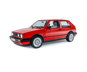 Solido Volkswagen Golf 2 GTI 1984 - Diecast - Coche Deportivo clásico Hot Hatch con Detalles en Miniatura, Color Rojo Marte, 1:18