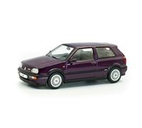 Solido Volkswagen Golf MKIII VR6 (1994) - Sombrero Caliente Compacto con Aspecto de Seis Cilindros, líneas claras, Modelo Diecast Morado 1:43