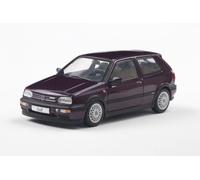Solido Volkswagen Golf MKIII VR6 (1994) - Sombrero Caliente Compacto con Aspecto de Seis Cilindros, líneas claras, Modelo Diecast Morado 1:43