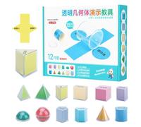 Sólidos geométricos, manipuladores matemáticos tempranos y geometría para niños, ayuda para profesores de geometría para estudiantes de más de 3 años, niñas, niños y niños pequeños