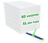 SoliFairy Recambios de paño de barrido en seco XL para trapeador Swiffer Sweeper XL, almohadillas secas desechables XL, repuestos de tela seca para polvo de pelo de mascotas, repuestos de tela seca
