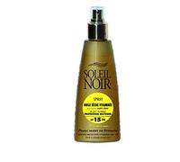 Solil Noir - Spray de aceite seco con vitamina con activos antienvejecimiento - 15 protección media - pieles mate o bronceadas - 150 ml