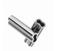 Solinder 100 Piezas de 6 Tamaños de Mangas Engarzado Cobre para Línea Pesca, Tubos Líderes Alambre, Se Comprimen Fácilmente, Excelentes Accesorios para Mono, Líder (1,2mm*10mm)