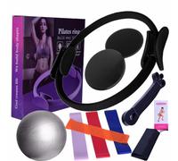 Solinder Anillo de pilates para entrenamiento en casa, pilates y pelotas, bandas de resistencia y más, perfecto para el equipamiento de pilates en casa