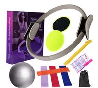 Solinder Anillo de pilates para entrenamiento en casa, pilates y pelotas, bandas de resistencia y más, perfecto para el equipamiento de pilates en casa