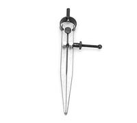 Solinder Brújula Artesanal de Cuero de Acero 45#, Pinza Divisora Resorte Divisor Ala con Pata Apagada, para Dibujar Arcos y Círculos en Trabajos Ajuste (150mm)