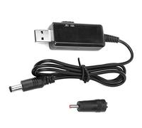 Solinder Cable de Refuerzo USB a CC Ajustable de 5 V a 12 V con Pantalla Digital para Enrutador Inalámbrico Power Bank 0,8 M Negro