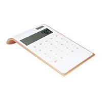 Solinder Calculadoras de Escritorio Selección de Potencia Dual, Pantalla LCD, Teclado Ancho con Teclas Sensibilidad, 10 Dígitos lo Hacen Más útil para Cálculos, Realiza Matemáticas (Blanca)