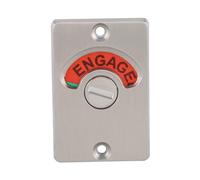 Solinder Cerradura de Puerta con Perno de Privacidad con Indicador, Pestillo Activado Vacante, Tornillos de Bloqueo Indicadores para Inodoro de Baño, Hecho de Material de Aleación de