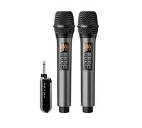 Solinder de micrófono inalámbrico con micrófono de mano UHF, micrófonos dinámicos profesionales para cine en casa, karaoke, iglesia, discurso, boda, fiesta, canto, Plug and Play, recargable,