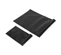 Solinder Faraday Bolsas de Bloqueo de Señal Bolsa Impermeable e Ignífuga para Teléfonos y Llaves Coche, Diseño Compacto y Exquisito para Llavero, 2 Unidades, Color Negro