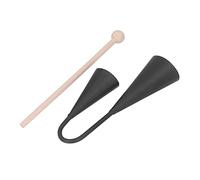 Solinder Instrumento de Percusión Agogo Bell para Niños, Diseño de Metal Seguro y Ecológico para Educación Musical, Ideal Cumpleaños y Reuniones, 7,3 Pulgadas