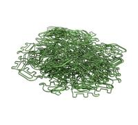 Solinder Juego de 100 Clips de Papel Elefante Metal Primera Calidad para Uso en Oficina y Escuela en una Práctica Caja Almacenamiento (Verde)