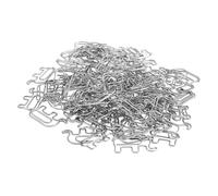 Solinder Juego de 100 Clips de Papel Elefante Metal Primera Calidad para Uso en Oficina y Escuela en una Práctica Caja Almacenamiento (Plata)