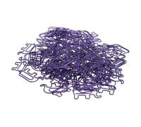 Solinder Juego de 100 Clips de Papel Elefante Metal Primera Calidad para Uso en Oficina y Escuela en una Práctica Caja Almacenamiento (Púrpura)
