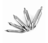 Solinder Juego de 5 Brocas de Centrado Acero Alta Velocidad con ángulo 60 Grados para Tornos metalurgia.