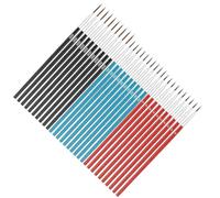 Solinder Juego de Pinceles de Pintura con Detalles Finos, 30 Piezas en 3 Tamaños para Pintura Facial Acrílica Al óleo Acuarela con Mangos Madera Duraderos (Negro000# Azul00# Rojo0#10 Piezas Cada una)