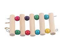 Solinder Juguete de Escalera Oscilante para Mascotas para Ratas, Hámster, Loros, Escalones de Madera Duraderos Escalar, Adecuados la Mayoría Jaulas, Material Seguro y No Tóxico, Juguetes Ideales (S