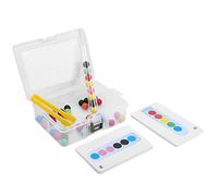 Solinder Juguete de Tubo de Ensayo para Habilidades Motoras Finas con Cuentas y Bolas Clip para Regalo Niños a Partir 3 Años Madera 18 X 12 X 6 Cm (Cuentas Tubo ensayo)