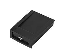 Solinder Lector de Tarjetas de Alta Sensibilidad 125 KHz USB sin Unidad para Control Acceso, Asistencia, Seguridad Hecho Plástico Duradero Negro