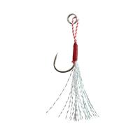 Solinder Lento Jigging Pesca Cast Jigs Assist Hook Lengüeta Individual Jig Hook Roscado Muelle Acero Alto Carbono 10 unids/lote