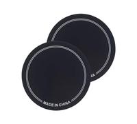 Solinder Parche para bombo de 2 unidades, parches de parche de pedal individual, resistentes al desgaste, parches autoadhesivos para tambores de 4.3 pulgadas, almohadilla para tambor de bajo y