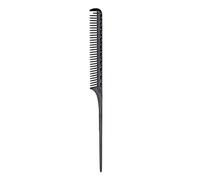 Solinder Peine de Pelo de Rata Versátil, Diseño Aluminio Pintail para Barberos y Peluqueros 8,9 X 1 Pulgada (Negra)
