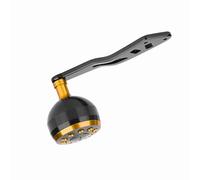 Solinder Piezas de Repuesto para de Carrete Pesca, Perilla CNC con Accesorios, Adecuado para Marcas A/D/S, Negro+Oro, Negro+, +Rojo (Brazo oscilante único Lei Qiang Oro)