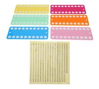 Solinder Plastic Cross Stitch Threads Organizer with 20 Holes | Uso no dañino, fácil identificación de hilos, compatible con varios hilos, esencial para manualidades, diseño que ahorra