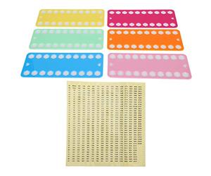Solinder Plastic Cross Stitch Threads Organizer with 20 Holes | Uso no dañino, fácil identificación de hilos, compatible con varios hilos, esencial para manualidades, diseño que ahorra