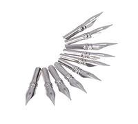 Solinder Punta de Caligrafía de Metal Alto Rendimiento, 10 Piezas Repuesto para Diseño Corte Alambre, Punta Bolígrafo Tinta para Principiantes en Cómics, Fácil Instalar, Material Duradero Uso a