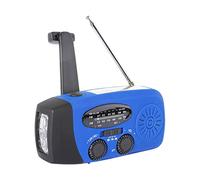 Solinder Radio de emergencia con manivela solar, radio de emergencia con manivela solar AM/FM/NOAA, radio meteorológica de emergencia, batería portátil recargable con carga solar, manivela y batería