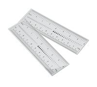 Solinder Regla de Medición de Uñas PVC Suave, Herramienta Medición Precisa Portátil para Profesionales del Arte Uñas, 10 Uds.