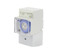 Solinder Temporizador Mecánico Analógico de 110-230V, 24 Horas, Controlador Automático Confiable, Interruptor de Tiempo para Electrodomésticos, Tamaño Compacto