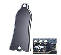 Solinder Truss Rod Cover 2 Agujeros PVC Brider Rod-Cover Placa de desplazamiento para Gibson LP SG Flying V ES Guitarra Negro en forma de ladrido