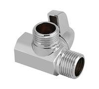 Solinder Válvula Desviadora en Forma de T de Latón Cromado, Adaptador 3 Vías Montado en Brazo Ducha G1/2 para Ducha Mano Montaje Pared o Válvula Mezcladora