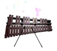 Solinder Xilófono de 30 tonos, xilófono plegable, marco de madera, varillas de aluminio de 5 mm de grosor, instrumento musical de percusión con bolsa de transporte, 2 baquetas, regalo para