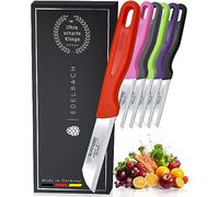Solingen / Edelbach / Juego de cuchillos de cocina 6x / Juego de cuchillos Made in Germany, cuchillo multiusos, cuchillo para frutas, cuchillo para verduras, cuchillo para pelar, cuchillo Solingen