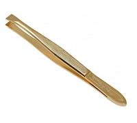 solinger Pinzas Ganz Dorado aprox. 7,5 cm acanalado recto acabado en estuche