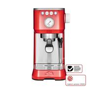 Solis Cafetera espresso Barista Perfetta Plus 1170 - Máquina portafiltros - Manómetro - Boquilla de vapor/agua caliente - Regulador de temperatura - Portafiltro de 54 mm - Caño doble - Rojo