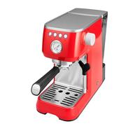 Solis Cafetera espresso Barista Perfetta Plus 1170 - Máquina portafiltros - Manómetro - Boquilla de vapor/agua caliente - Regulador de temperatura - Portafiltro de 54 mm - Caño doble - Rojo