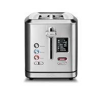 Solis Flex Tostadora (tipo 8004) - Tostadora de acero inoxidable premium con 7 programas, ranuras anchas, pantalla LCD y accesorio para panecillos - disfrute crujiente con 950 W de potencia