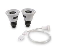 Solis Juego de 2 tapones para botellas de vino al vacío, incluye kit de conexión de manguera, envasado al vacío, reutilizables