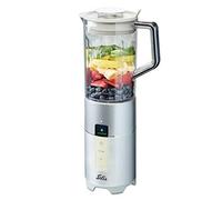 Solis Perfect Blender Pro Slim 8327 - Batidora de Vaso - Licuadora Profesional de Alta Velocidad - Función de Trituración de Hielo - Incluye 2 Vasos Para Beber (400 y 600 ml) - Sin BPA - Color Plata