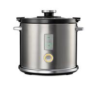 Solis Rice Cooker Multi - Arrocera con función de cocción al vapor, olla antiadherente sin PFAS para hasta 6 tazas de arroz, función de mantenimiento y calentamiento, carcasa de acero inoxidable, 650