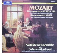Solistenensemble der Wiener Akademie - Kammermusik von W. A. Mozart (Flötenquartette KV 285 & 298, Klavierquartett KV 478) [Vinyl LP]