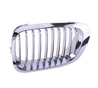 SOLKIN 1 par de Cubiertas de Rejilla de riñón for capó Delantero de Coche, Estilo Cromado, Apto for BMW 3 E46 Coupe Cabriolet Pre-Facelift 1999 2000 2001 2002, 2 Puertas
