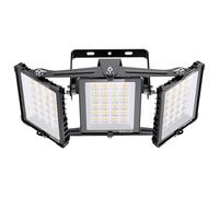 SOLLA 300 W Dusk to Dawn Sensor LED Foco para Exterior, Ultra Bright 30.000LM 6000K Daylight White IP66 Waterproof, Stadium Lights, 3 Heads Outdoor Flutlicht Sicherheitsleuchten für Höfe